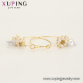 E-713 xuping einzigartiges Design Mode exquisite 14k Gold Farbe synthetische Zirkon Damen Ohrringe